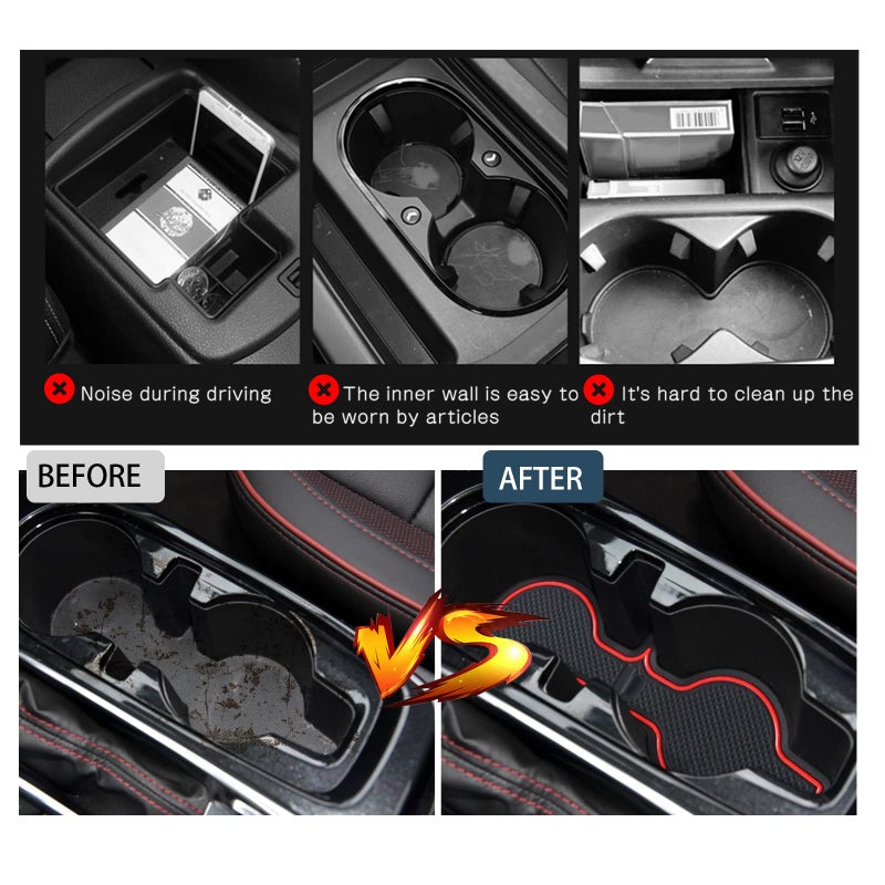RUIYA 2026 Trailblazer Door Slot Mats for Chevy Trailblazer 2026 Accessories Center Console Liner Mats Compatible with 2021 2022 2023 2024 2025 2026 Chevy Trailblazer RS/LS/LT/Activ(19PCS/Sets) - Image 4